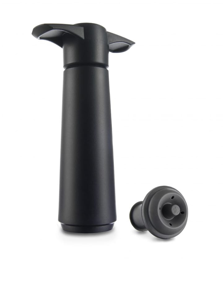 Wine stopper & vacuum pump - Black - Vacuvin