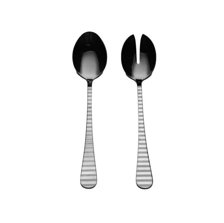 Zebra salad servers 2-pack, Zebra Pattern Vargen & Thor