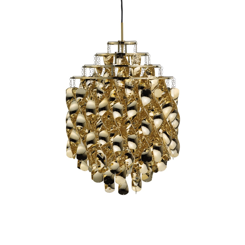 Verpan Spiral SP01 pendant lamp Gold