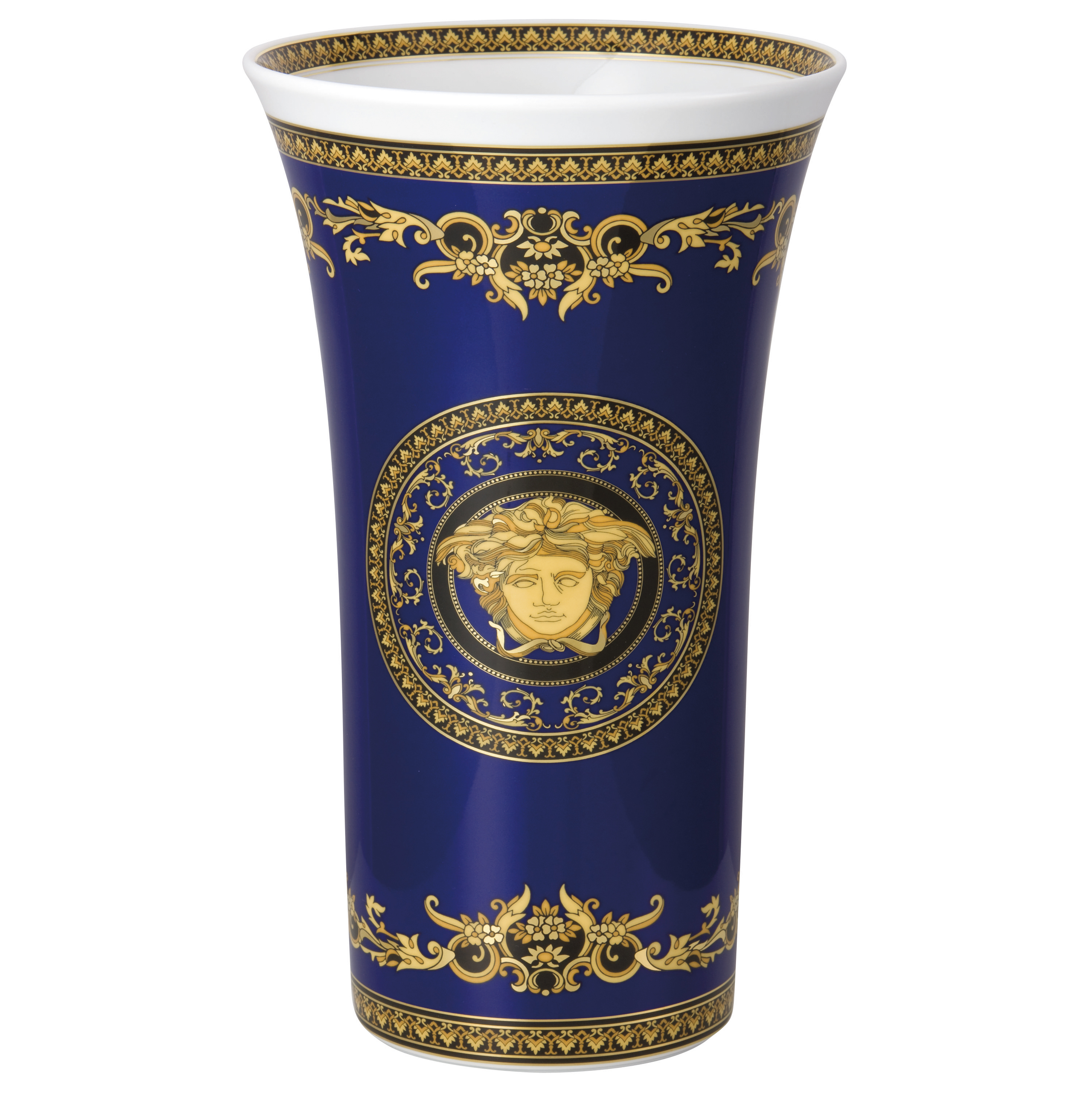 versace gold vase