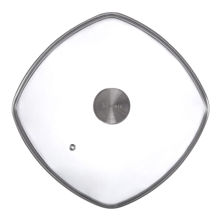 Glass lid with knob - 25x25 cm - Victoria