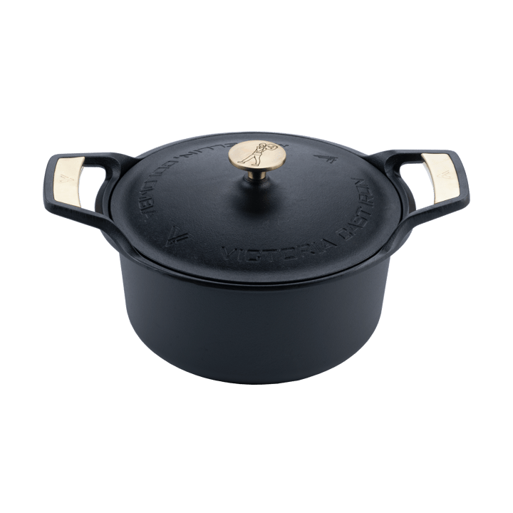 Signature casserole with lid cast iron 5.5 liters - Black - Victoria