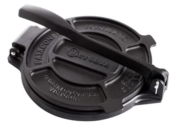 Tortilla iron 16.5 cm cast iron black - Black - Victoria