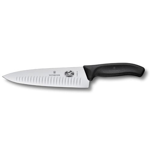 Victorinox chef's knife serrated 20 cm, Black Victorinox