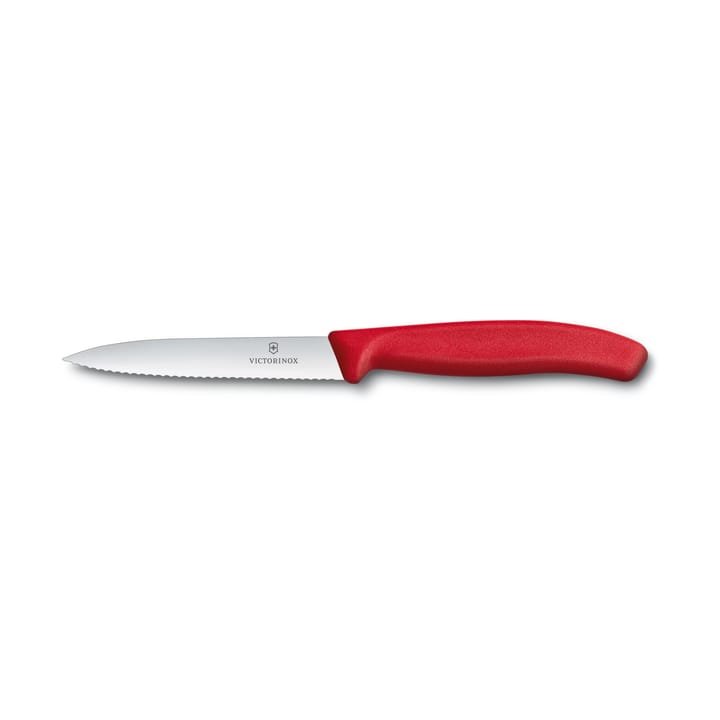 Victorinox vegetable & paring knife serrated 10 cm, Red Victorinox