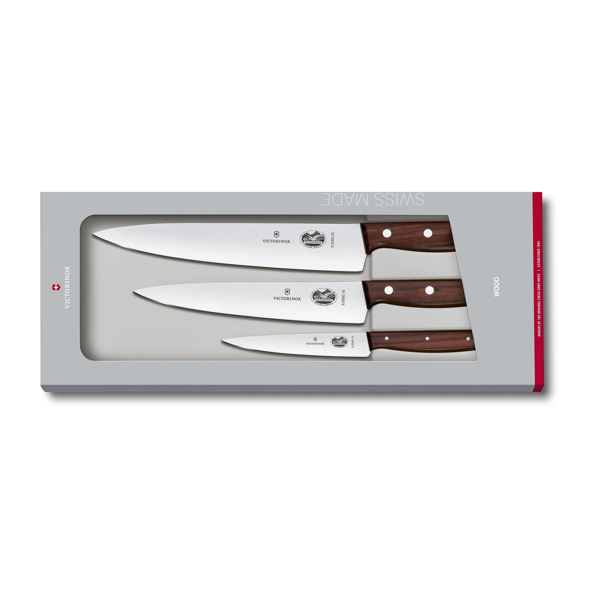 Victorinox Wood Knive set 3 pieces Stainless steel-maple