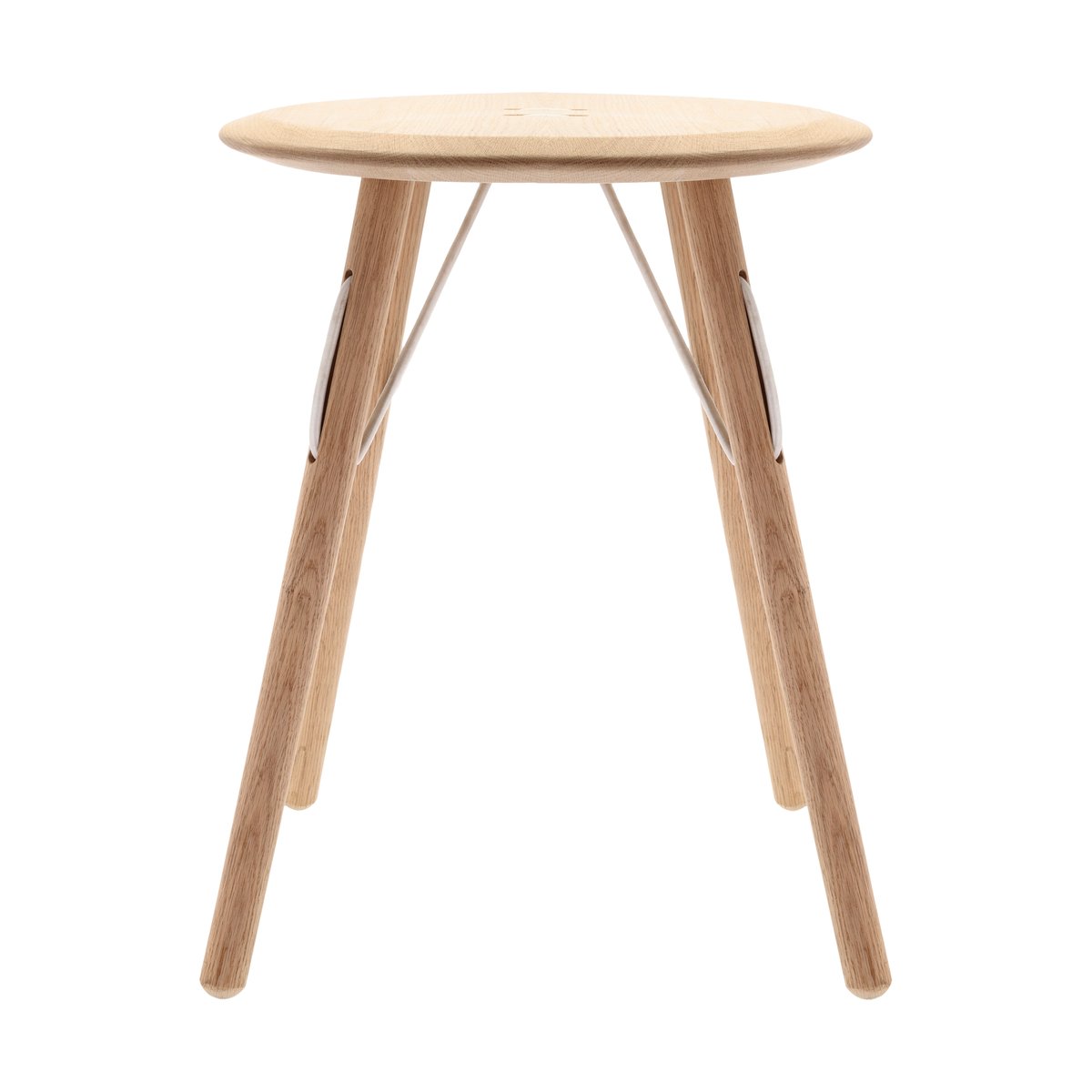 Villa Collection Barv side table 55xØ45 cm Untreated solid oak