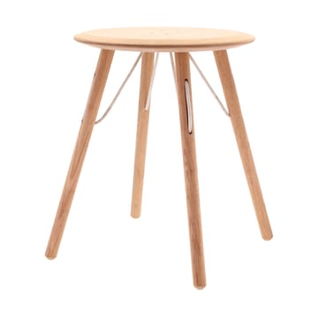 Barv side table 55xØ45 cm - Untreated solid oak - Villa Collection