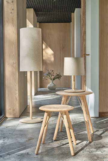 Barv side table 55xØ45 cm - Untreated solid oak - Villa Collection