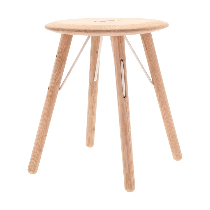 Barv stool 45xØ37.7 cm, Untreated solid oak Villa Collection