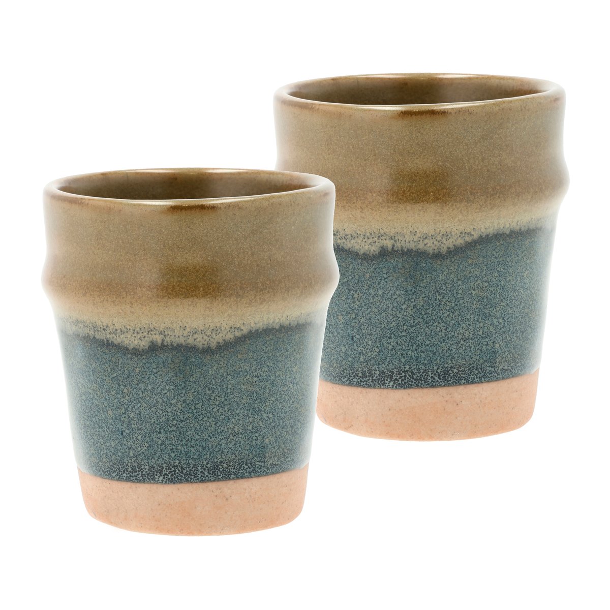 Villa Collection Evig espresso cup 10 cl 2-pack Blue-brown