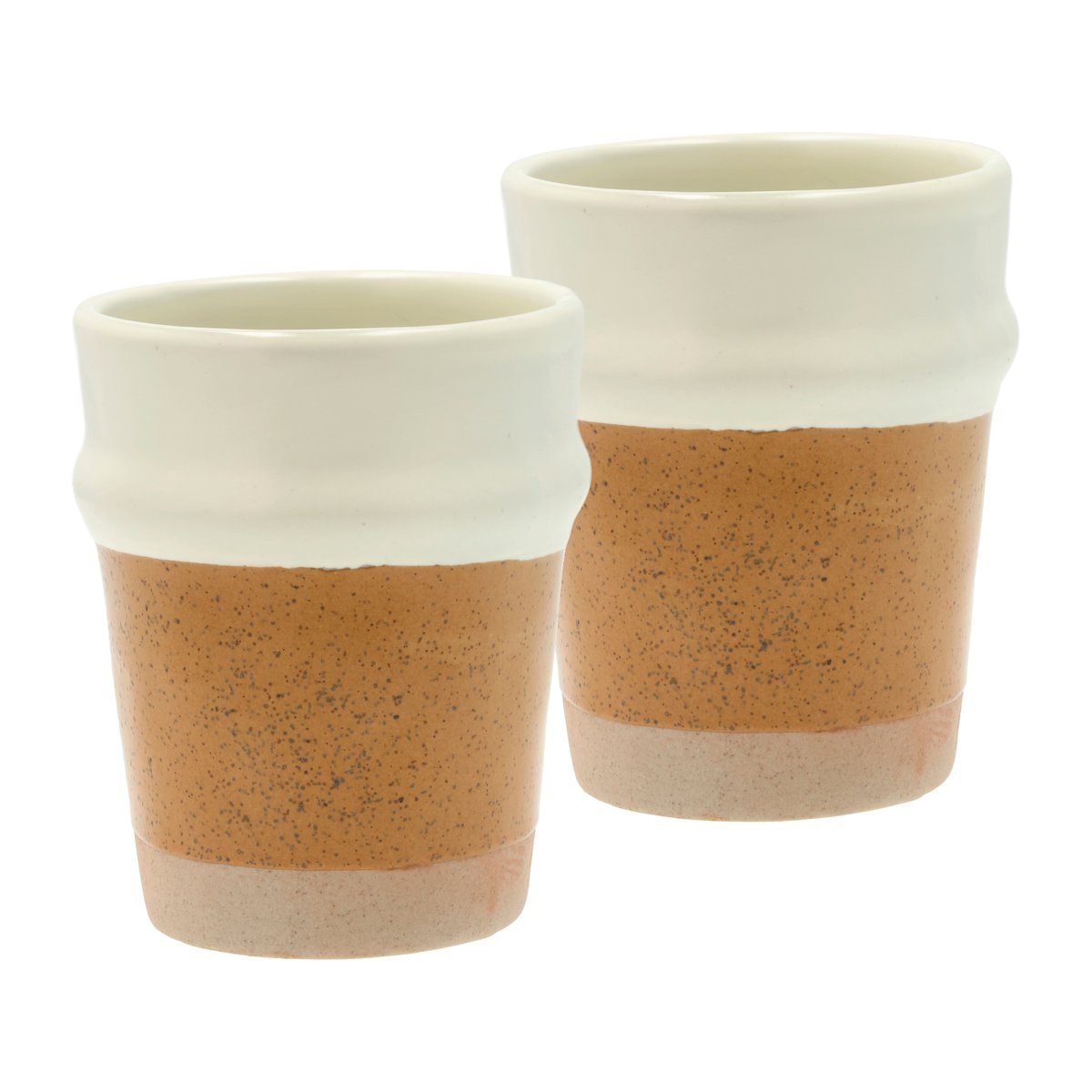 Villa Collection Evig mug 35 cl 2-pack Amber-creme | Scandinavian Design | Coffee cups | Multi