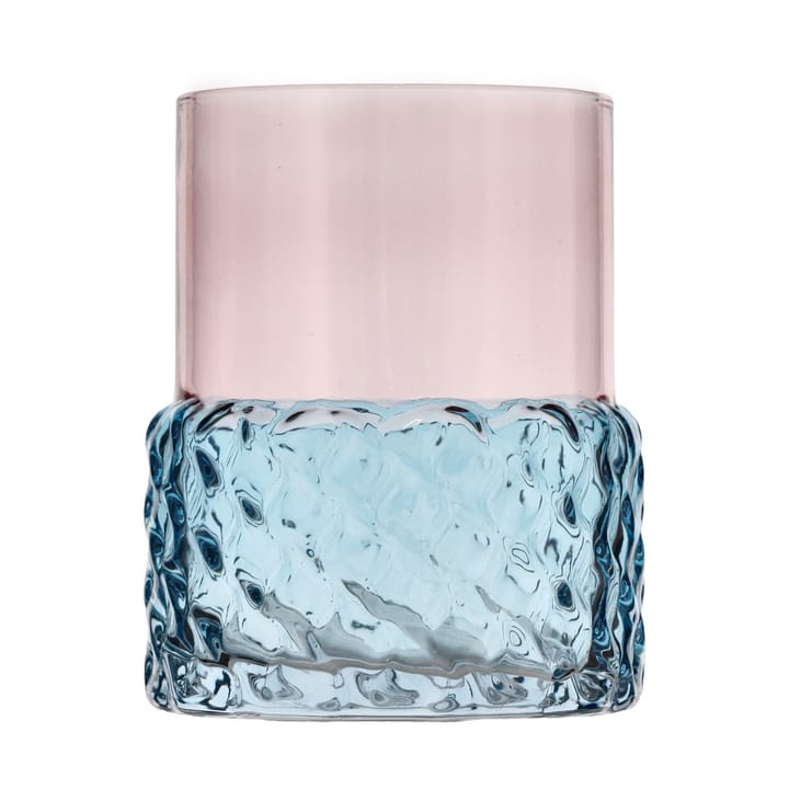 Styles tealight holder Ø7.7x10 cm - Blue-pink - Villa Collection