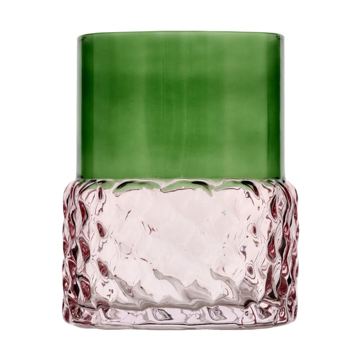 Styles tealight holder Ø7.7x10 cm - Green-pink - Villa Collection