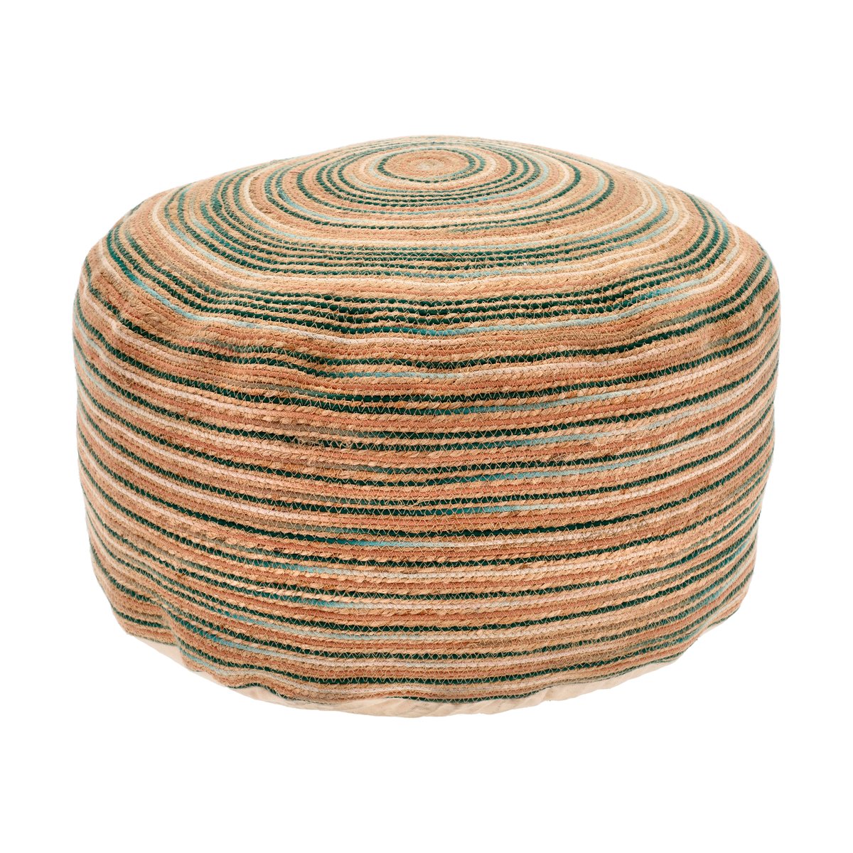 Villa Collection Vem pouf 30x60 cm Green-nature-pink