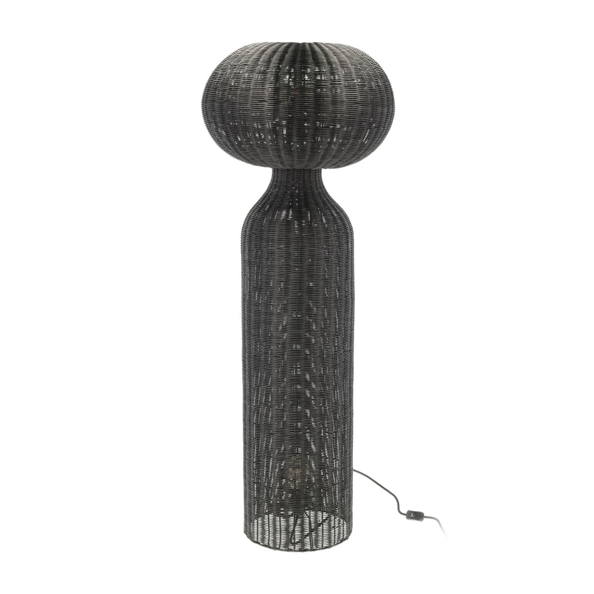 Villa Collection Werna floor lamp Ø50x130 cm Black rattan