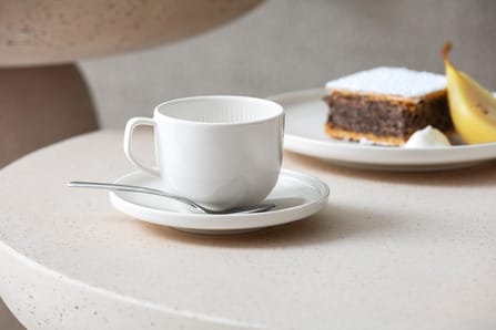 Afina cup with saucer - White - Villeroy & Boch