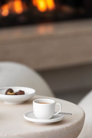 Afina espresso cup 5 cl with saucer, White Villeroy & Boch