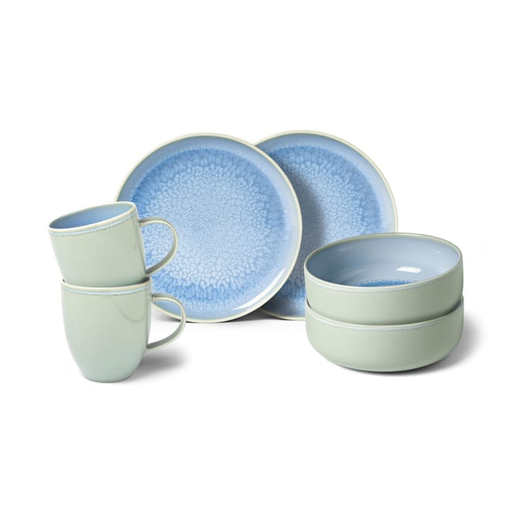 Crafted Blueberry breakfast set 6 pieces, Turquoise Villeroy & Boch