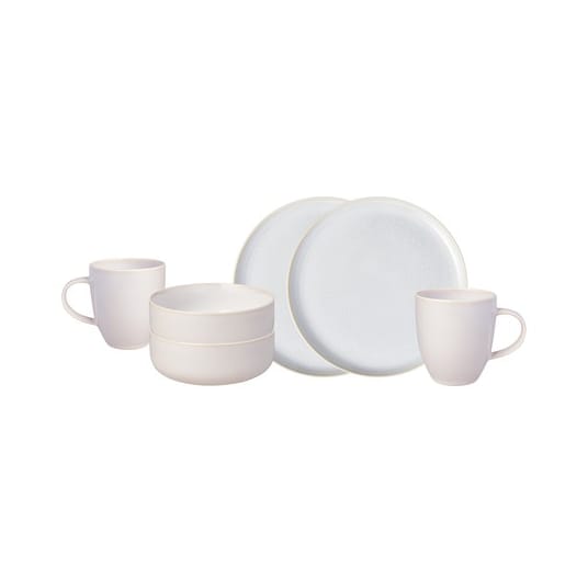 Crafted cotton dinner set 6 pieces, White Villeroy & Boch