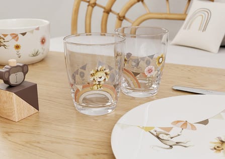 Roar like a Lion children's drinking glasses 15 cl 2-pack - Multi - Villeroy & Boch