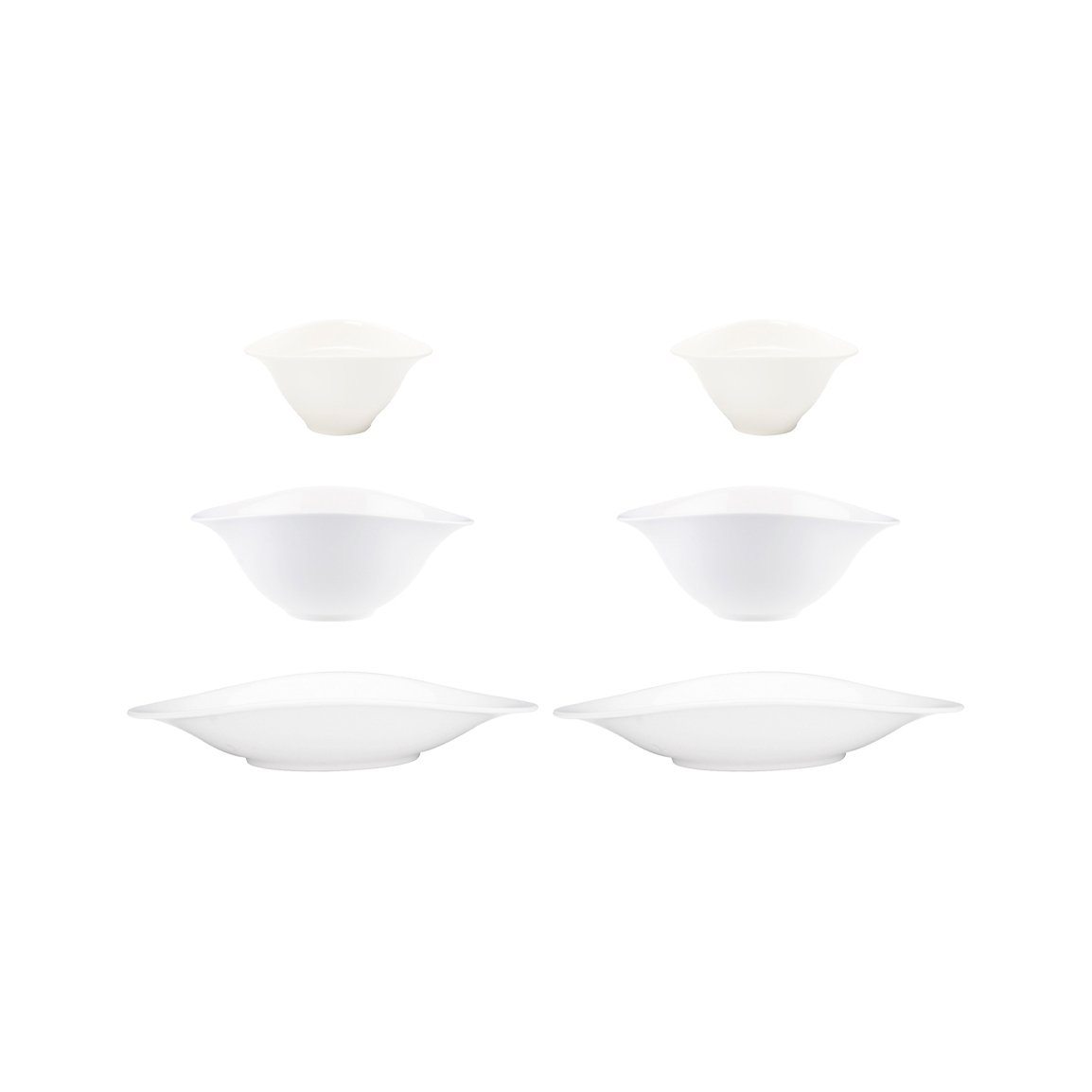 Villeroy & Boch Vapiano bowl trio 6-pack white | Scandinavian Design | Serving bowls | White