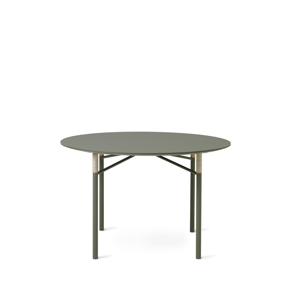 Warm Nordic Affinity dining table Light green. round