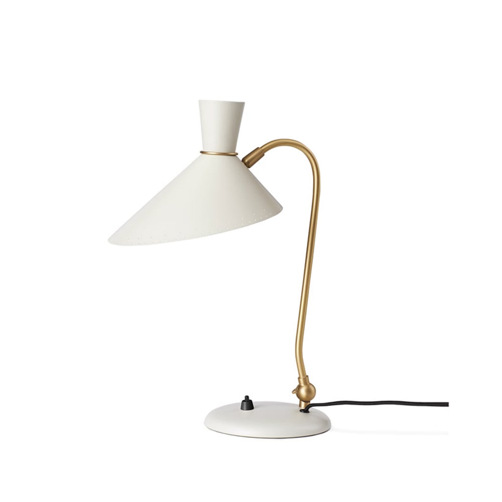 Warm Nordic Bloom table lamp Warm white, brass stand