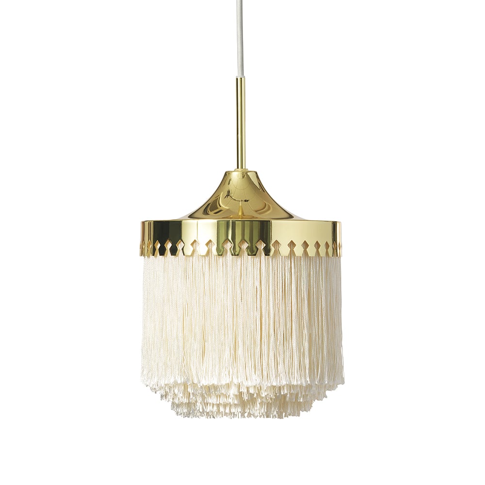 Warm Nordic Fringe pendant lamp Cream white, small