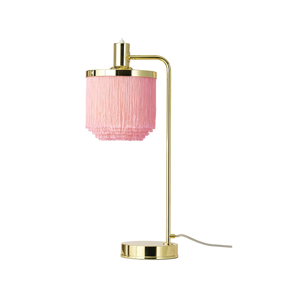 Warm Nordic Fringe table lamp Pale pink