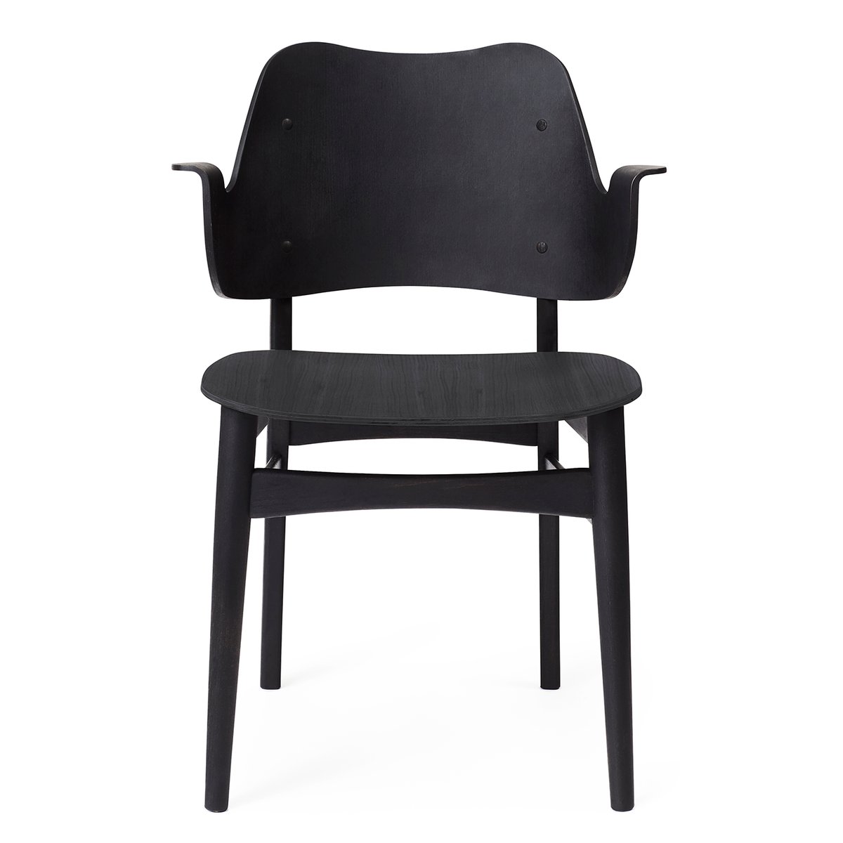 Warm Nordic Gesture chair Black coated beech