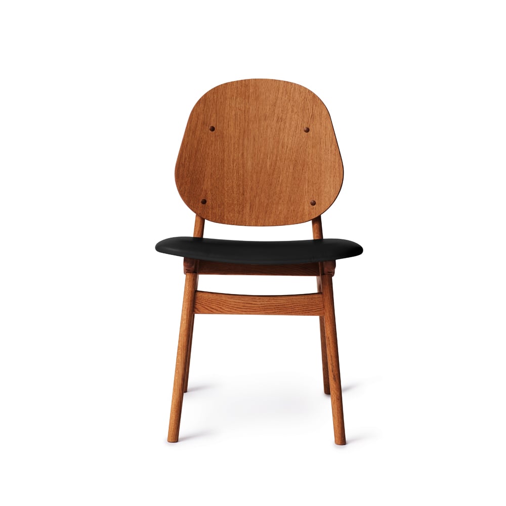 Warm Nordic Noble chair Black-oiled teak oak legs