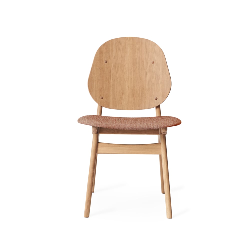 Warm Nordic Noble chair Pale rose-white oiled oak legs