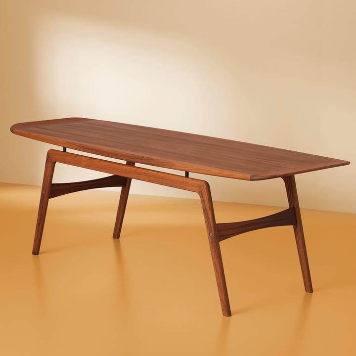 Surfboard Coffee Table 152x52 cm, Teak Warm Nordic