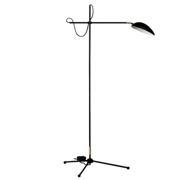 Spoon floor lamp - matte black brass - Watt & Veke