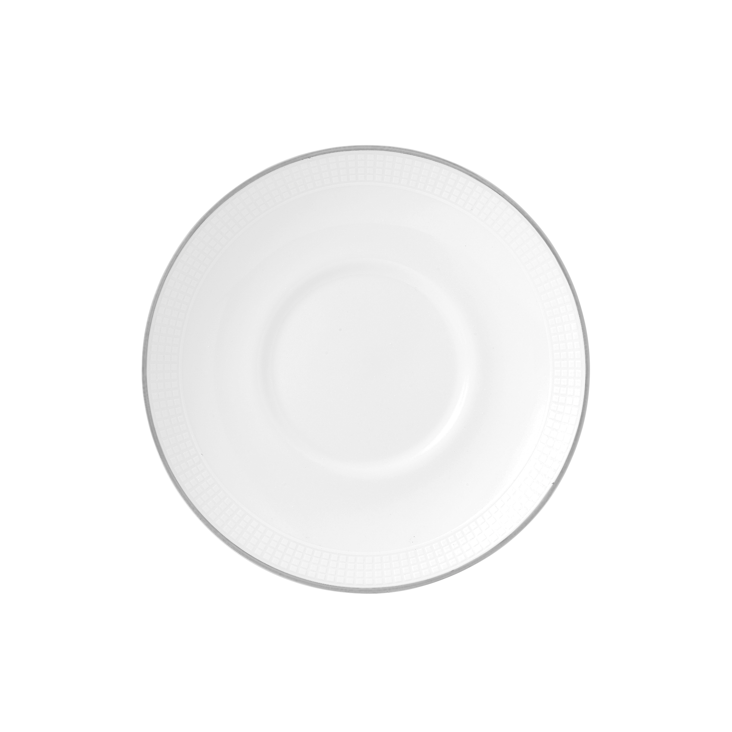 Vera Wang Blanc Sur Blanc espresso saucer from Wedgwood