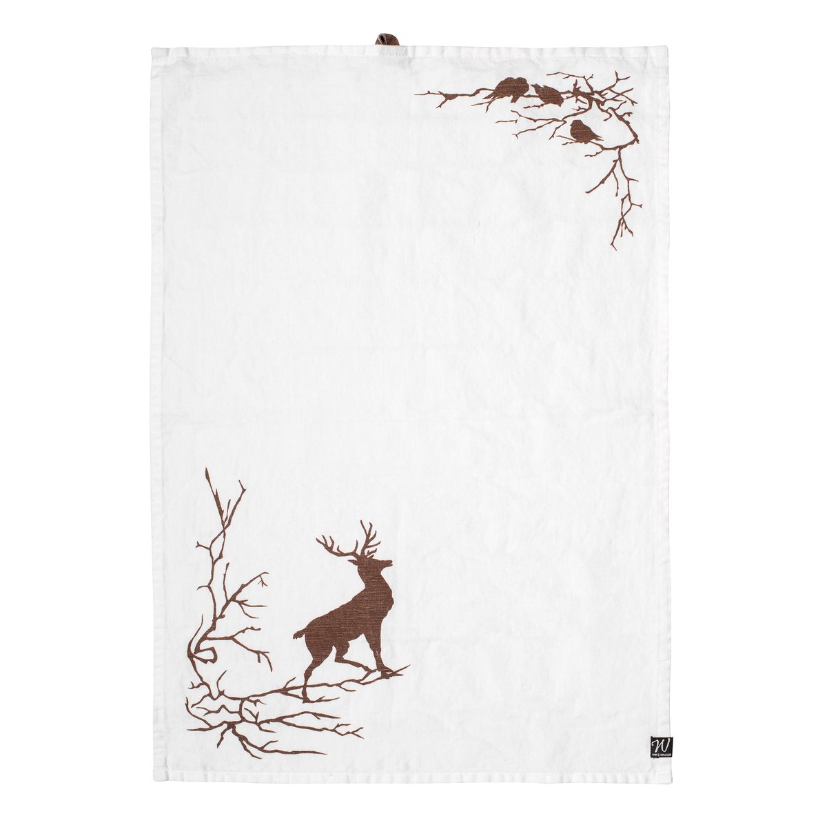 Wik & Walsøe Alveskog kitchen towel 47x70 cm white | Scandinavian Design | Kitchen tea towels | White