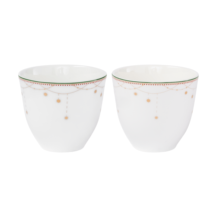 Christmas morning Garland cup 2-pack 20 cl - White - Wik & Walsøe