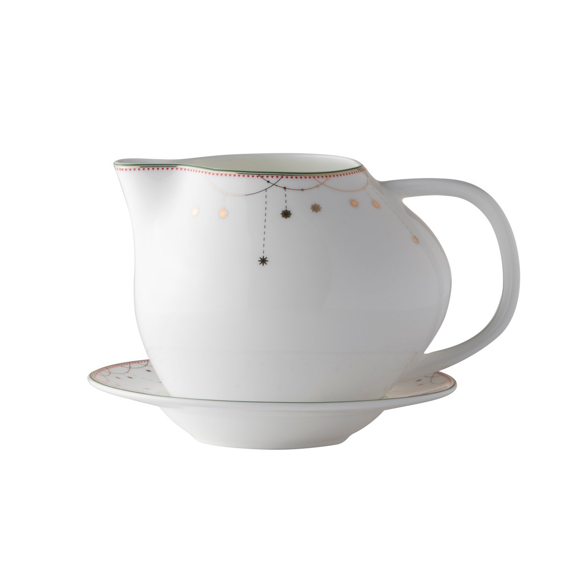 Wik & Walsøe Julemorgen serving jug with bowl White-multi