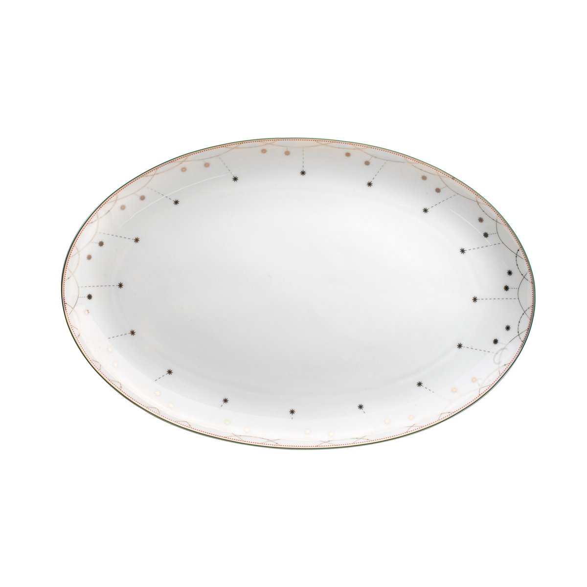 Wik & Walsøe Julemorgen serving plate oval 45 cm