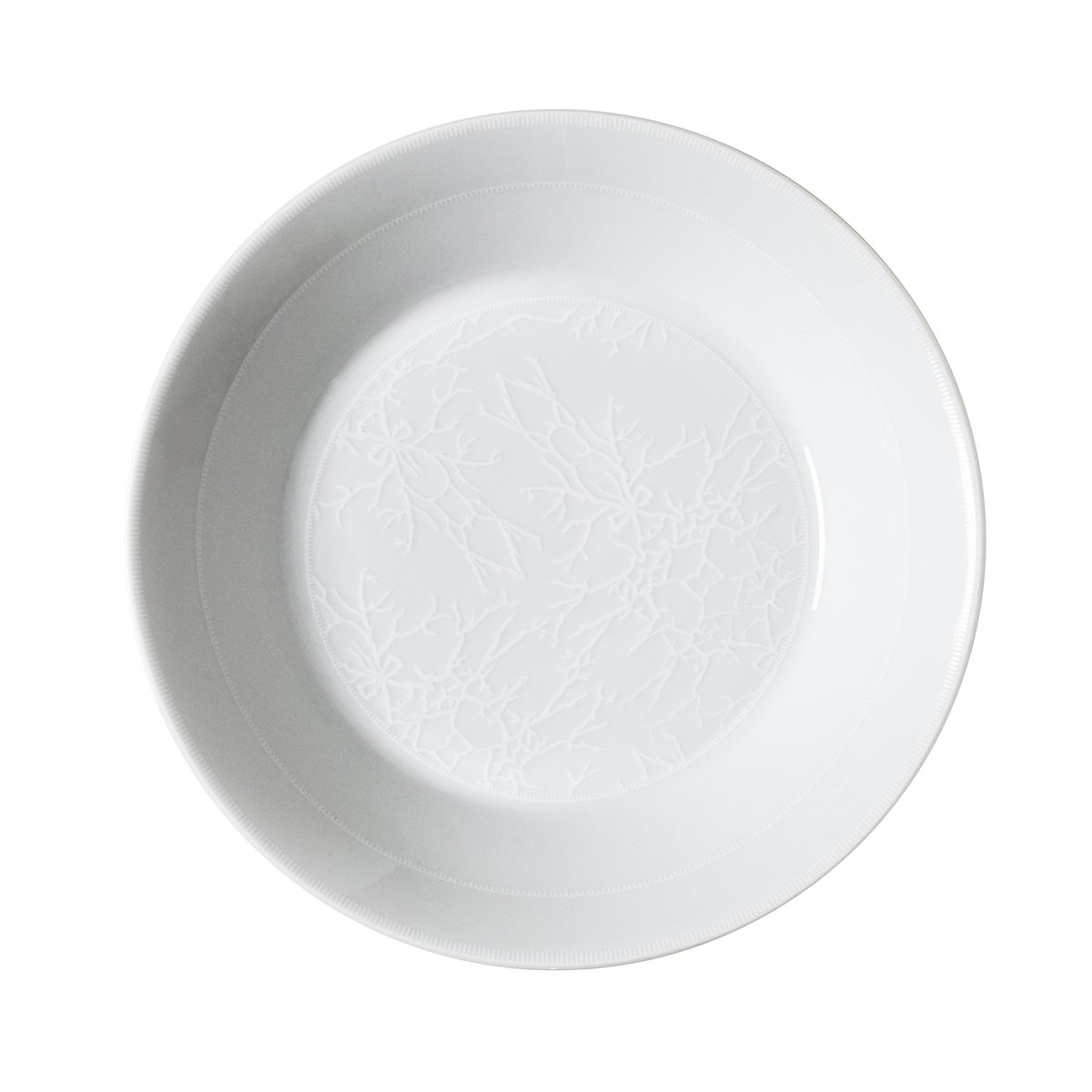 Wik & Walsøe White wood deep plate 21 cm | Scandinavian Design | Deep plates | White