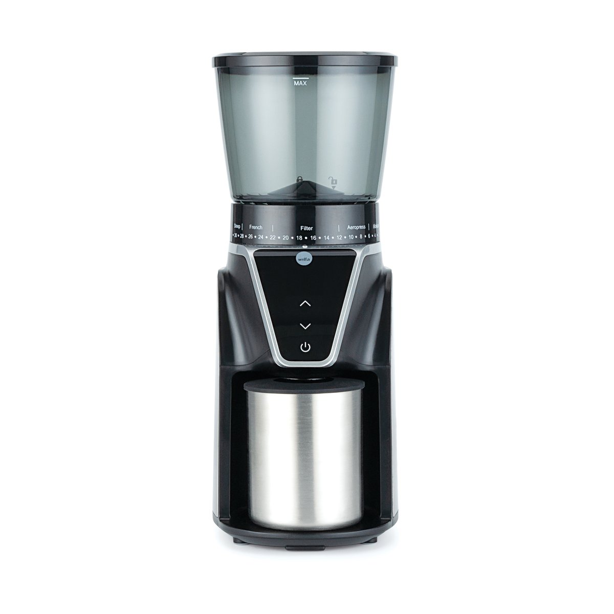 Wilfa CG1S-275 coffee grinder with digital timer Black