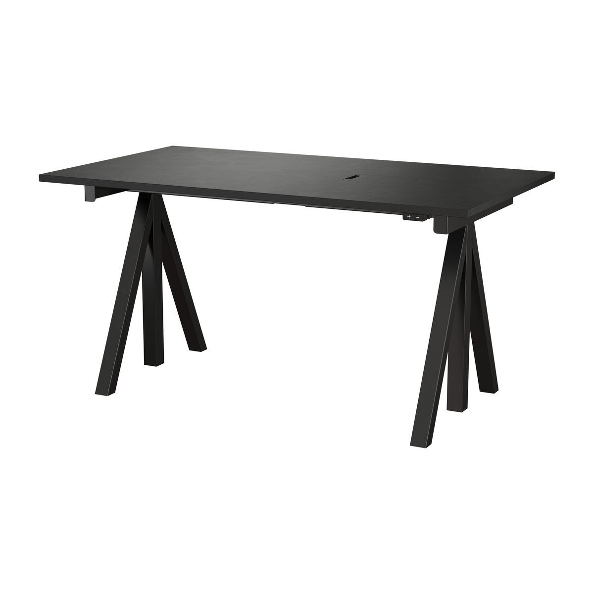 Works Works desk black 78x140 cm