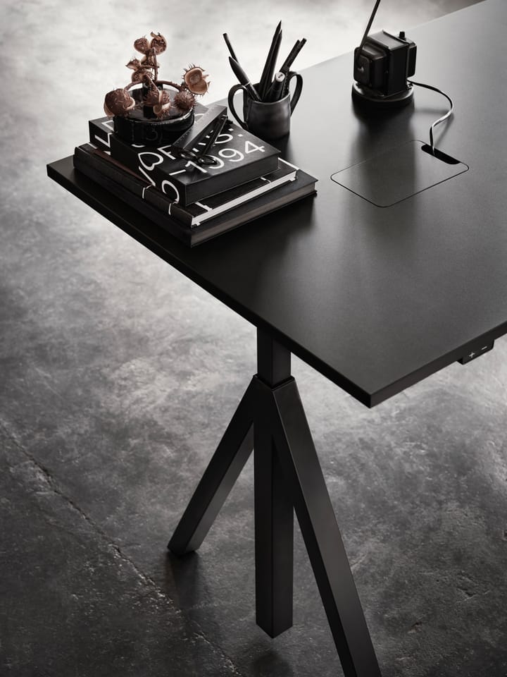 Works desk black 78x140 cm Works