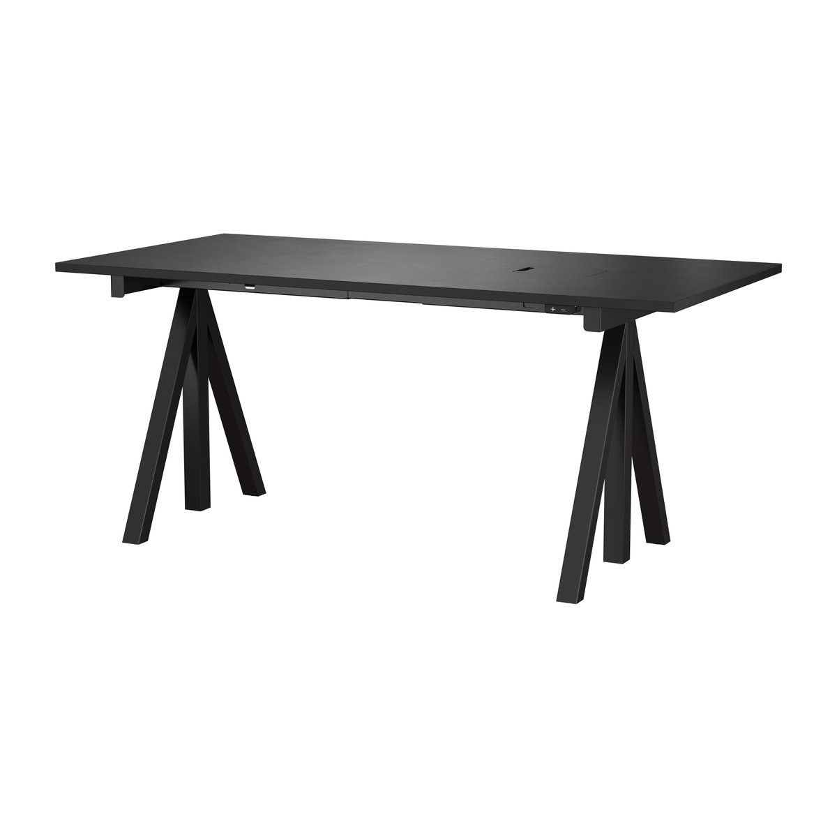 Works Works desk black 78x160 cm