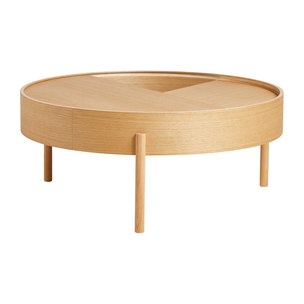 Woud Arc coffee table 89 cm Oiled oak