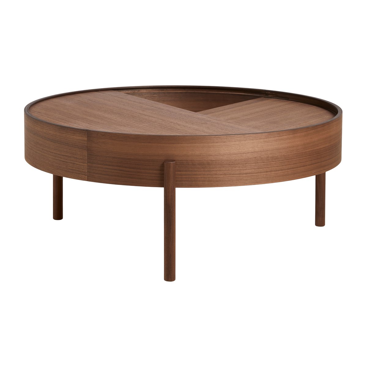 Woud Arc coffee table 89 cm Walnut