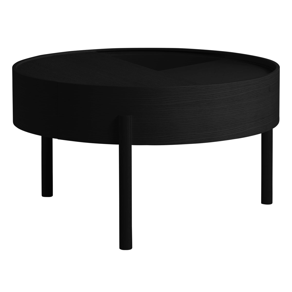 Woud Arc coffee tableØ66 cm Black-ash