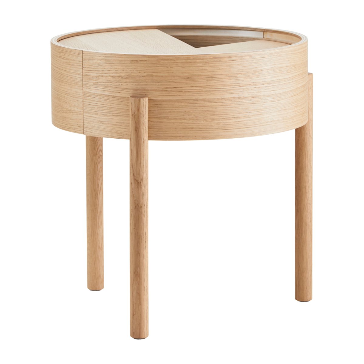 Woud Arc side table Oiled oak