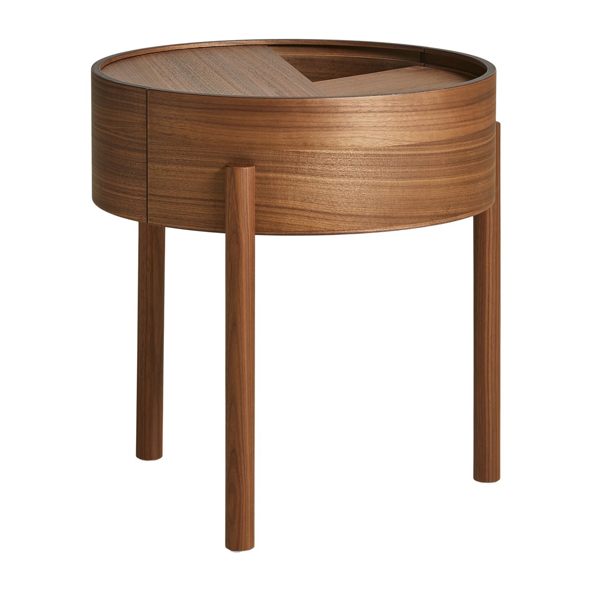 Woud Arc side table Walnut